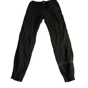 Polo Ralph Lauren Boys Black Jogger Pants XL 18-20 Red Pony Logo Zip Pockets